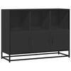 vidaXL Sideboard Black Engineered wood, Metal 39.4x13.8x29.9 in