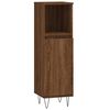 vidaXL Bathroom Furniture Set Brown oak Engineered wood, metal Medium