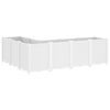 vidaXL Garden Planter White Polypropylene Large Modular Garden Planter