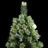 vidaXL Artificial Hinged Christmas Tree Green PVC 82.7 in height