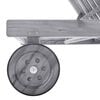 vidaXL Sunlounger Grey Solid acacia wood Standard size loungers