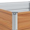 vidaXL Garden Raised Bed Silver Galvanized Steel Large Durable