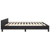vidaXL Bed Frame With Headboard Black