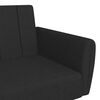 vidaXL Sofa Bed Black 100% polyester, foam, wood, plastic Large