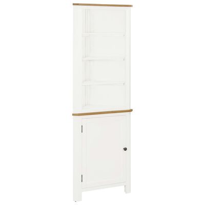 vidaXL Corner Cabinet 23.2"x14.2"x70.9" Solid Oak Wood