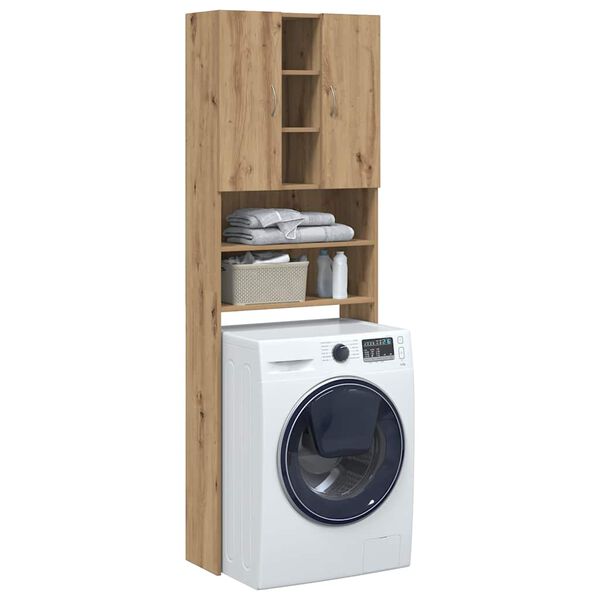 vidaXL Washing Machine Cabinet Artisan Oak 25.2x10.0x74.8"