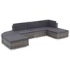 vidaXL Sofa Set Gray and Dark Gray
