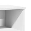 vidaXL Bedside Cabinet White Engineered wood, Metal 16.5x13.8x19.7 in