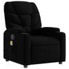 vidaXL Massage Recliner Chair Black Fabric (100% polyester), metal, plywood