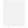vidaXL Garden Planter White Solid pine wood Medium Decorative Inlays