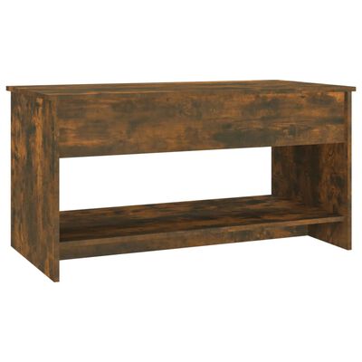 vidaXL Coffee Table Smoked Oak 40.2"x19.7"x20.7" Engineered Wood