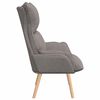 vidaXL Armchair Taupe 27.17 x 29.13 x 36.61 in Fabric