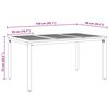 vidaXL Outdoor Tables Natural and grey 59.1" x 35.4" x 29.5