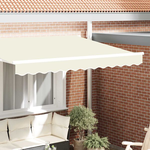 vidaXL Awning Valance Cream 2.3 x 0.2 m Canvas