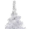 vidaXL Artificial Pre-lit Christmas Tree with Ball Set Silver 47.2" PET