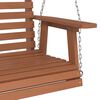 vidaXL Garden Swing Bench Brown Solid Fir Wood Standard Ergonomic