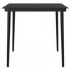 vidaXL Garden Dining Set Grey and Black