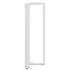 vidaXL Bar Table Leg White Powder-coated Steel Adjustable height