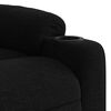 vidaXL Massage Recliner Chair Black Polyester Single