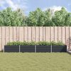 vidaXL Planter Anthracite 195 x 100 x 45 cm Galvanised Steel