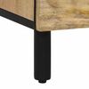 vidaXL Side Cabinet Natural Wood Solid Mango Wood, Engineered Wood, Iron