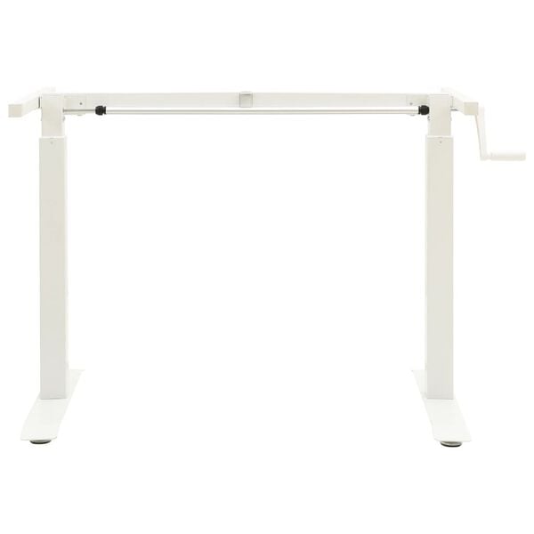 vidaXL Stand Up Desk Frame White Carbon steel Adjustable