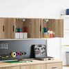 vidaXL Garage Wall Cabinets 2 pcs Sonoma Oak Engineered Wood
