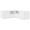 vidaXL Corner Cabinet White Engineered Wood 78.7 in long, 17.7 in high