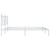 vidaXL Bed Frame White Powder-coated steel Super King Bed Frame