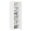 vidaXL Storage Cabinet White Engineered Wood Tall Storage Cabinet