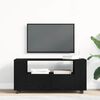 vidaXL TV Cabinet Black Oak Engineered Wood Medium TV Cabinet