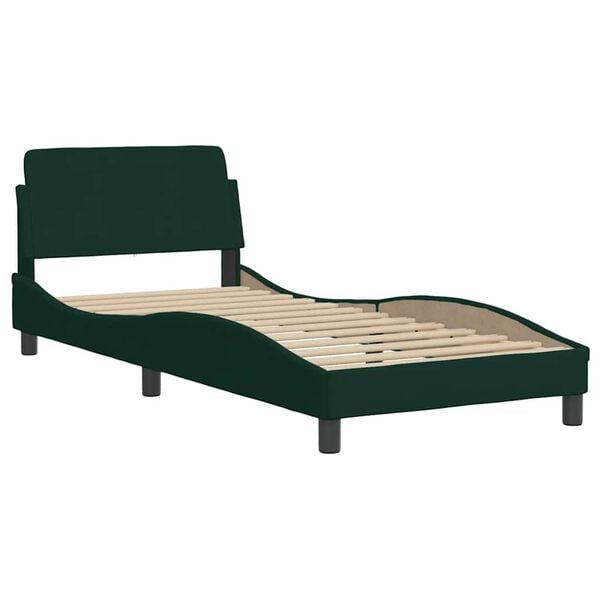vidaXL Bed Frame Dark Green