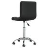 vidaXL Office Chair Black Faux leather, chromed steel Adjustable Swivel