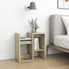 vidaXL Bedside Cabinet Set of 2 Sonoma oak Engineered wood Medium