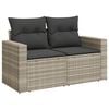 vidaXL Garden Sofa Set Light grey, Dark grey