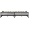 vidaXL Bed Frame Gray Sonoma Engineered wood Small Double Durable