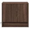 vidaXL Wall-mounted Bedside Cabinet Brown Oak Engineered wood