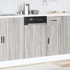 vidaXL Dishwasher Panel Gray sonoma Engineered wood 17.7 x 0.6 x 26.4 in