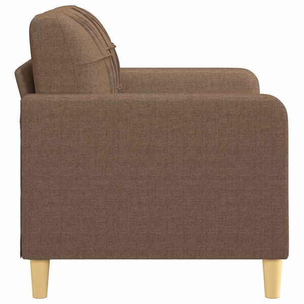 vidaXL 2-seater Sofa Brown Fabric (100% polyester), metal, textilene