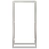 vidaXL Firewood Rack 31.5"x11"x60.6" Stainless Steel
