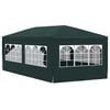 vidaXL Party Tent Green Polyethylene, Steel 10 x 20 ft