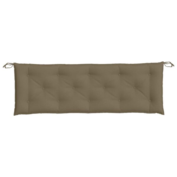 vidaXL Garden Bench Cushion Melange Taupe 100% polyester