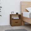 vidaXL Bedside Cabinet Honey Brown