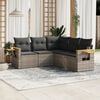 vidaXL Garden Sofa Set Grey