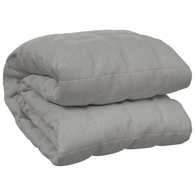 vidaXL Weighted Blanket Gray 86.6"x102.4" 33.1 lb Fabric
