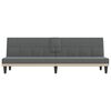vidaXL Sofa Bed Dark Grey Polyester, Plywood, Foam, Plastic Medium