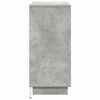 vidaXL LED Sideboard Concrete grey 27.95 x 13.58 x 29.53 in