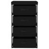 vidaXL Storage Rack Black Steel, fabric (100% polyester) Medium