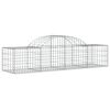 vidaXL Gabion Basket Set of 13 Silver Galvanized iron Large