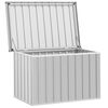 vidaXL Storage Box Gray Galvanized Steel 42.9 in x 26.4 in x 25.6 in